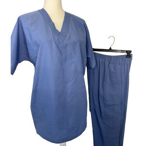 Scrub SET Vintage Crest‎ Ceil Blue, Size S